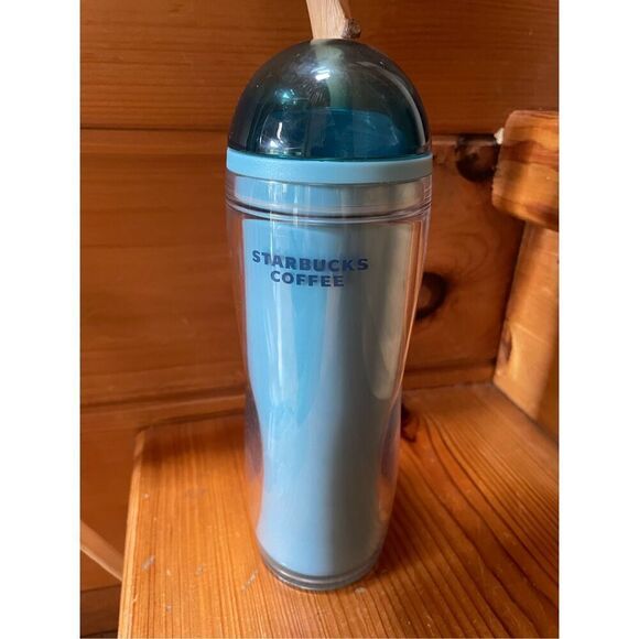 Starbucks - Blue Travel Tumbler Mug - 2008 - Picture 1 of 4